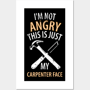 Wood Carpenter Joiner Woodcutter Craftsman Posters and Art